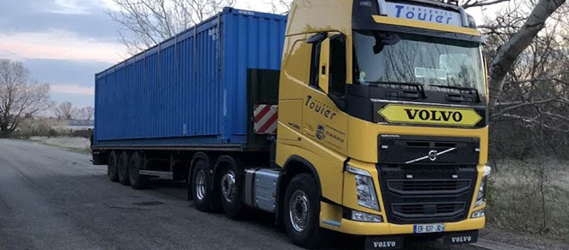 transport d'un container