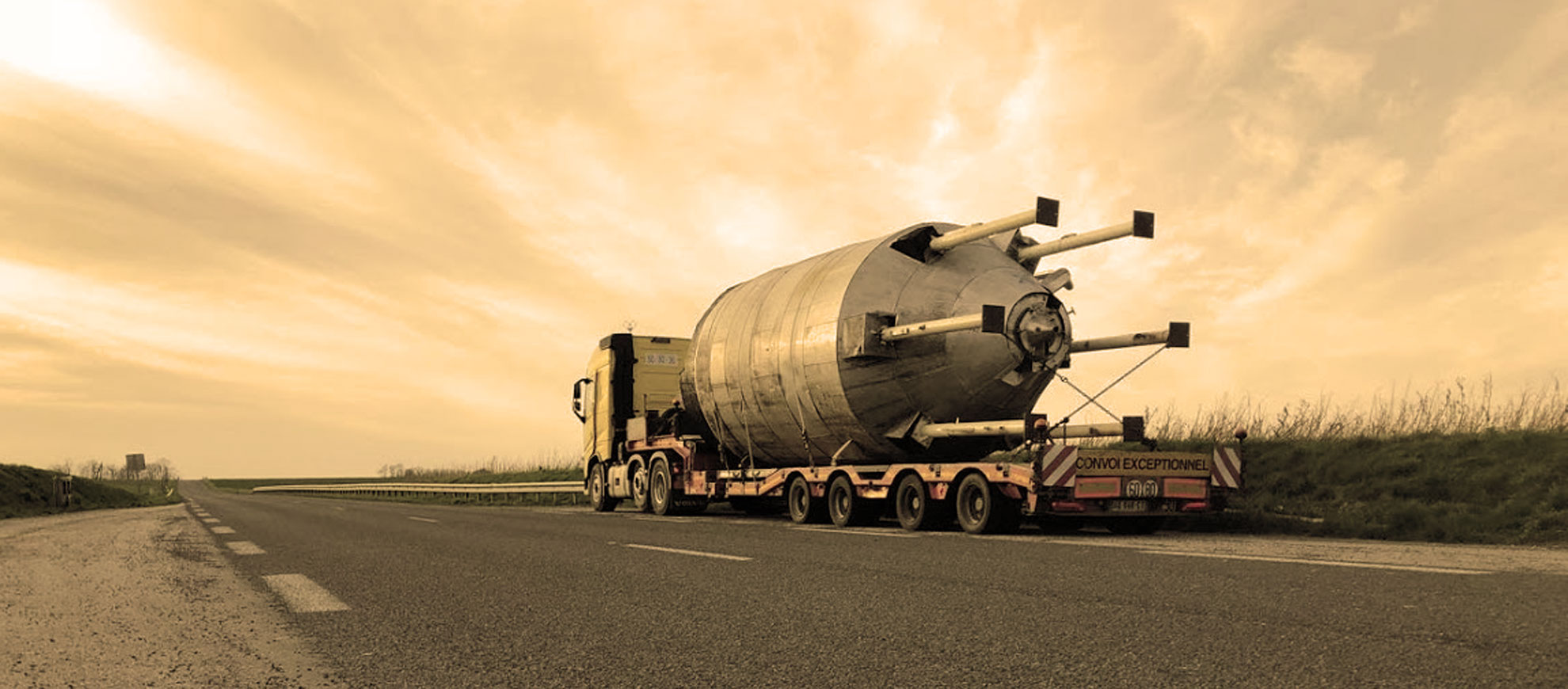 Transport d'une cuve
